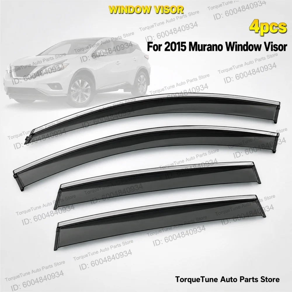 Direct Fit Easy Installation Window Visor Wind Deflector For 2015 Murano Premium Set Protection Comfort Factory Price