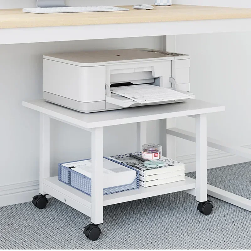 

Shelves Furniture Movable Printer Storage: Small Multi-Layer Copier Organizer Storage Under The Office Table