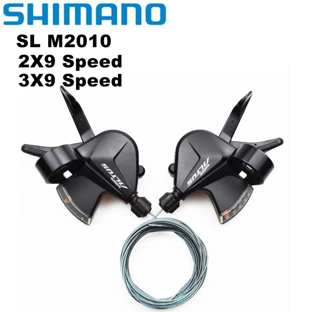 SHIMANO M2000 M2010 Shifters Altus SL M2010 3x9s 27 Speed bike Shifting Lever MTB Bicycle Shifter Trigger with cable new M370 AliExpress