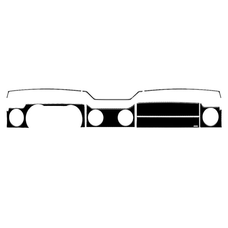 Centre Dashboard Panel Brand New ABS Gloss Black Stickers For Ford Mustang 2005 2006 2007 2008 2009 Car Interior Accessories