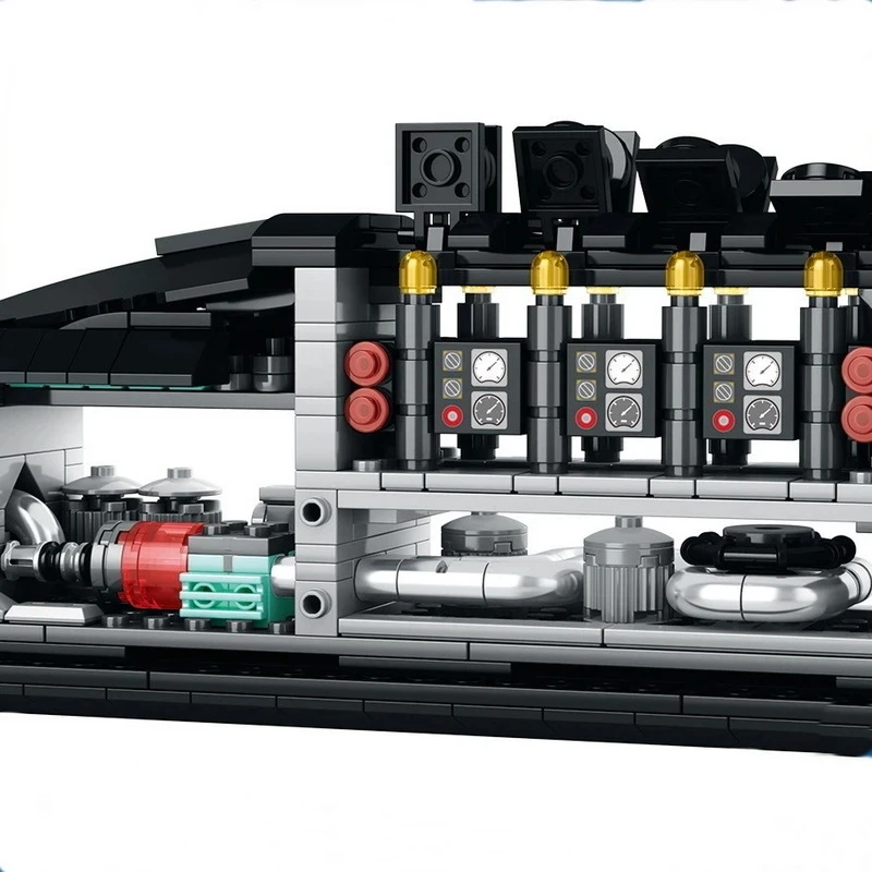 Reobrix 800 arma submarina nuclear estratégica veículo app controle remoto montado blocos de construção brinquedo das crianças modelo presente