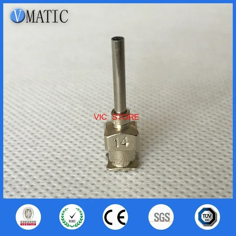 12Pcs High Quality All Metal Stainless Steel 0.5'' 14G Fluid Liquid Glue Dispensing Syringe Blunt Needle Tips 1/2 Inch