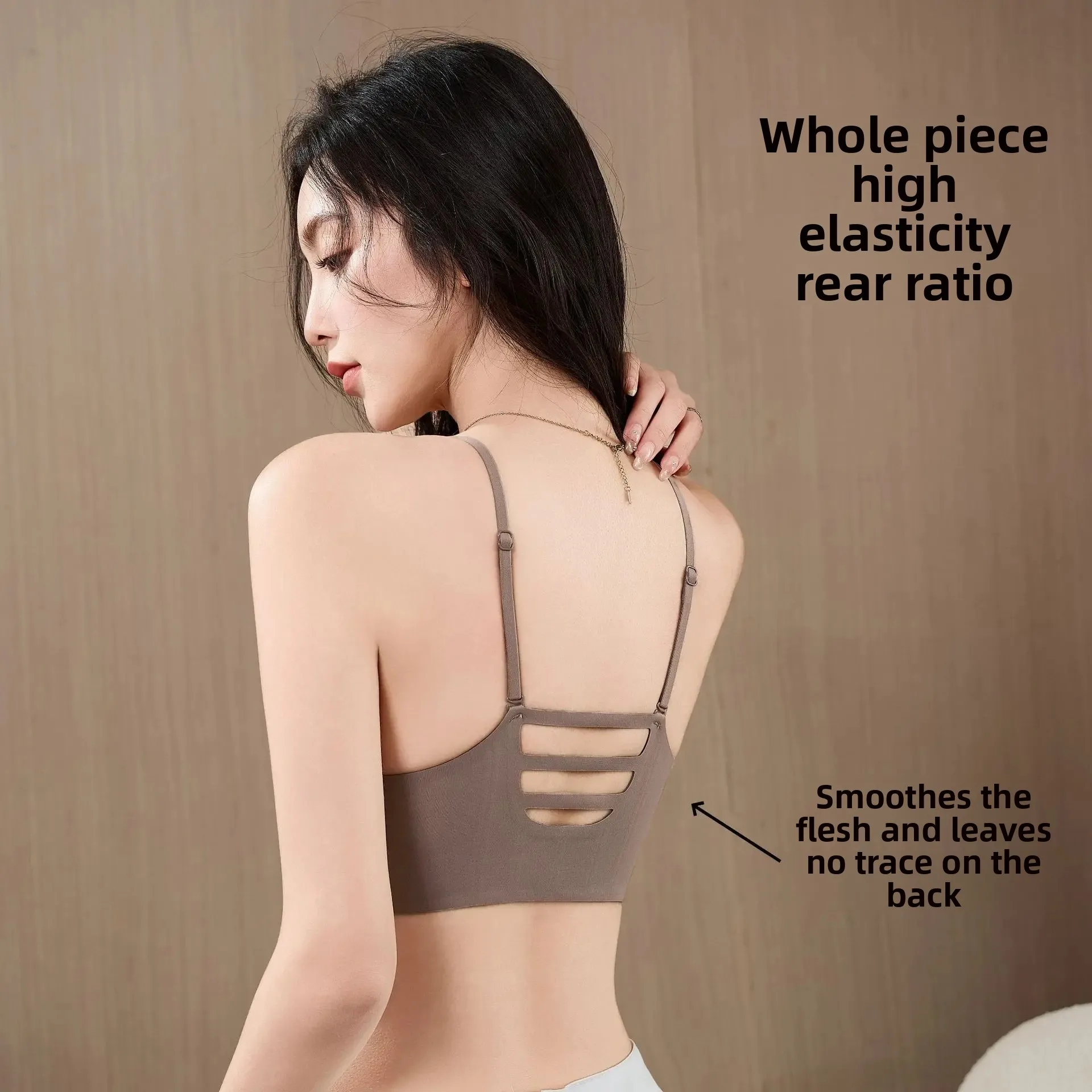 KUCLUT Front Buckle Bra Women's Seamless Correction Back Beauty Bra Gather Small Chest No Side Breast Prevention