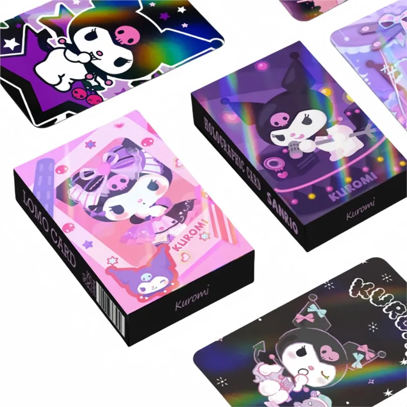 30 قطعة بطاقات الليزر مزدوجة الجوانب الكرتون كول-u-omi كيتي القط كول الاطفال اللعب هواية المقتنيات ألعاب بطاقات الصور جمع لعبة