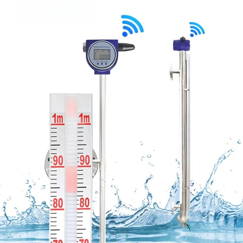

Wireless Magnetic Level Indicator for Chemical Tank with 4-20mA HART Output ATEX Certified