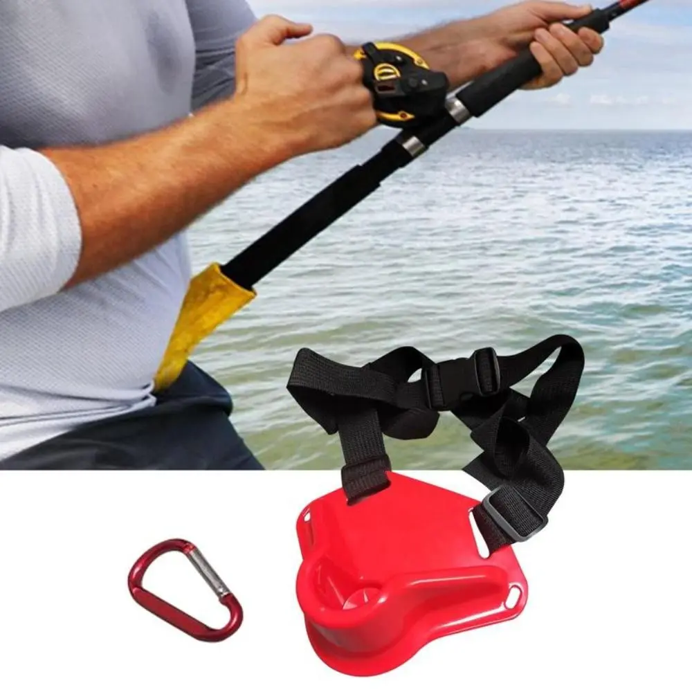 Adjustable Fishing Fighting Belt ABS Material Safety Buckle Fish Rod Holder Stand Up Belly Pole Fishing Waist Belt