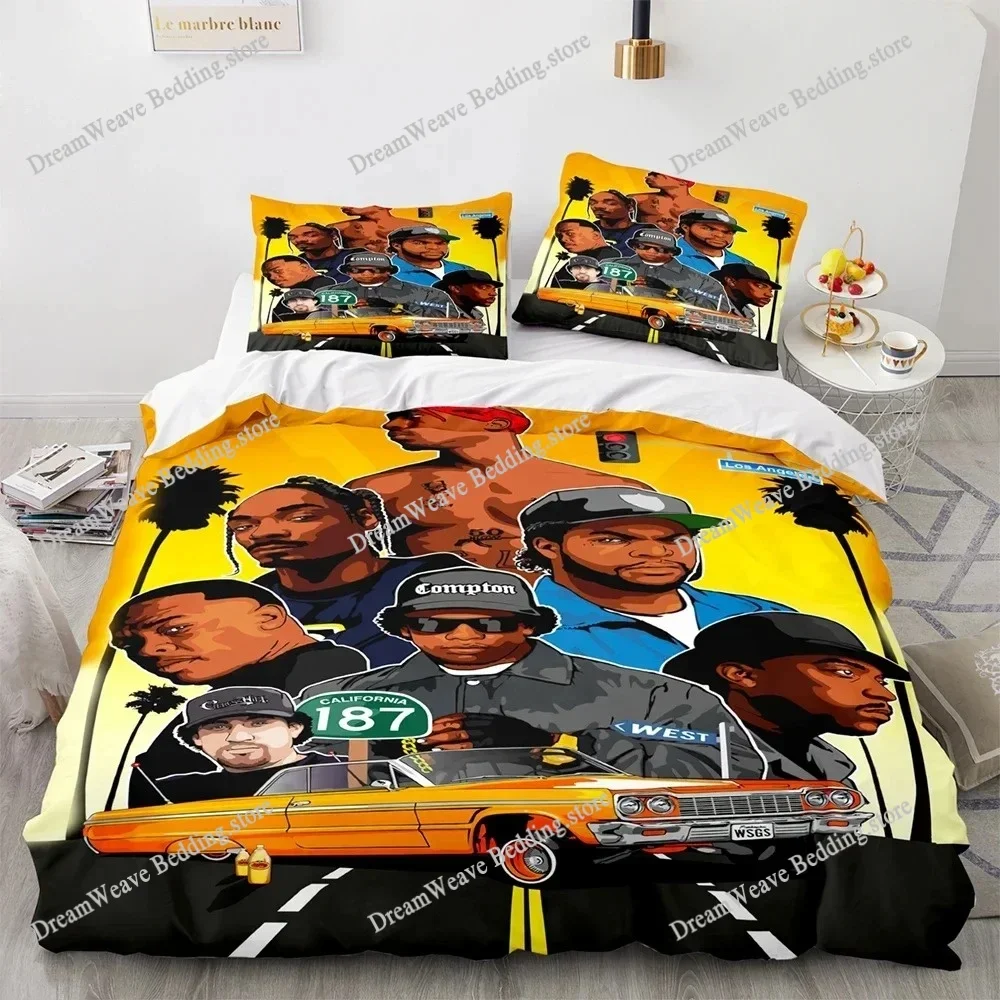 3D Printed Bedding Set for Boys Single Double Queen King Size Duvet Cover Set Tupac Amaru Shakur Duvet Cover Bed Set Quilt