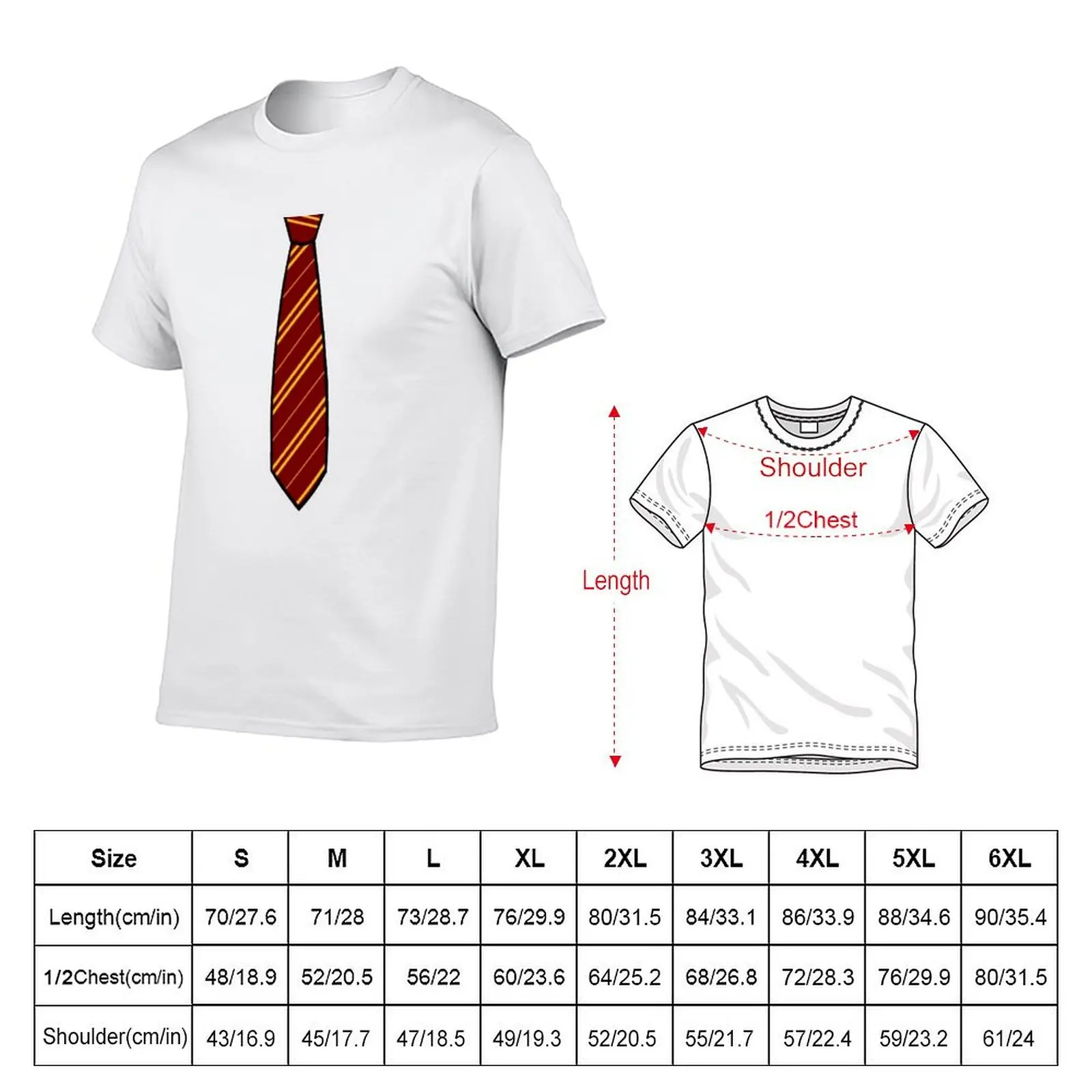 Red Strip Tie T-Shirt man tshirt man t shirts graphic T-Shirt