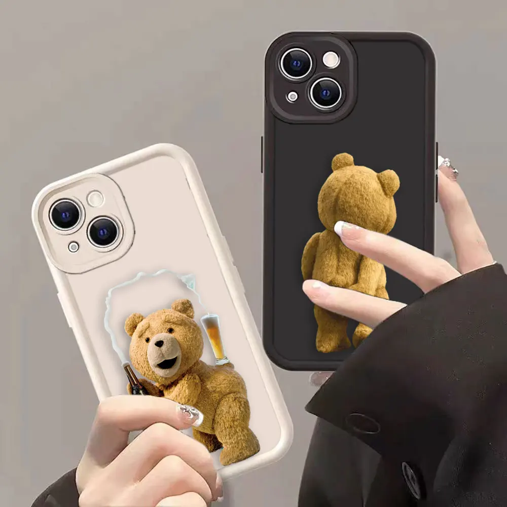 Naughty Teddy Bear Couple Cartoon Phone Case For HUAWEI MATE 50 NOVA Y90 Y70 Y61 11 10 9 7 5  P40 HONOR 50 S I SE PRO PLUS LITE