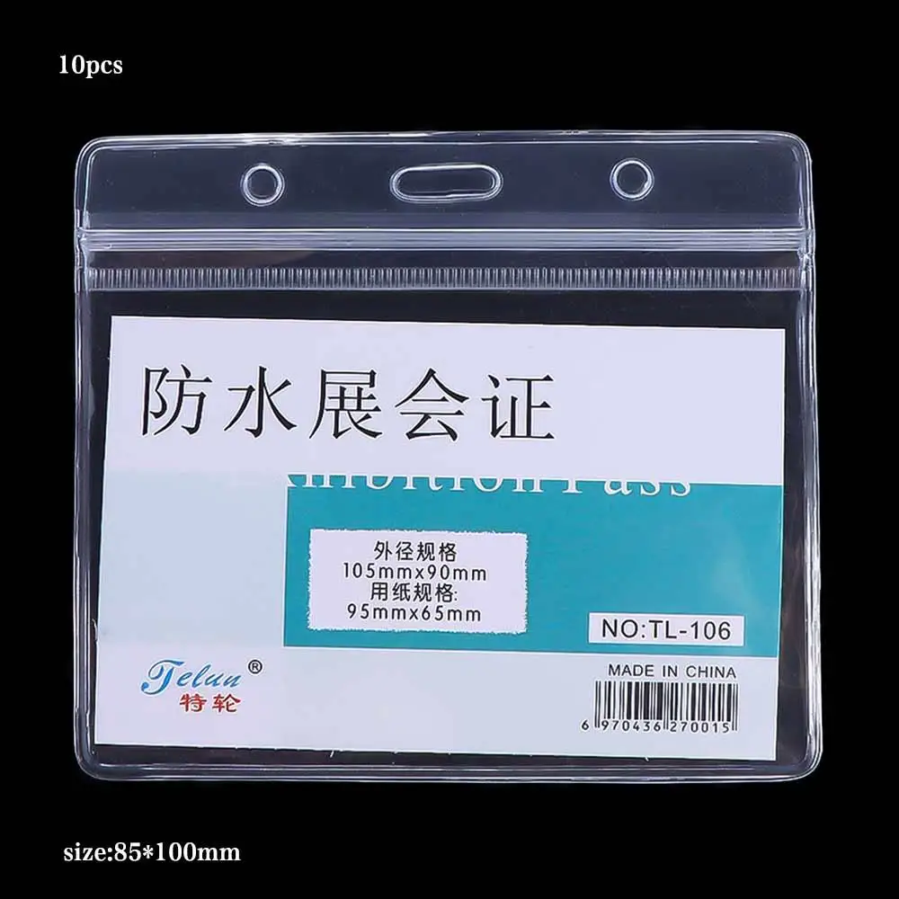 Card Protection 10PCS School Office Supplies Nurse Doctor Exhibition Name Card Badge Card Case ID Card Holder ID Badge Case