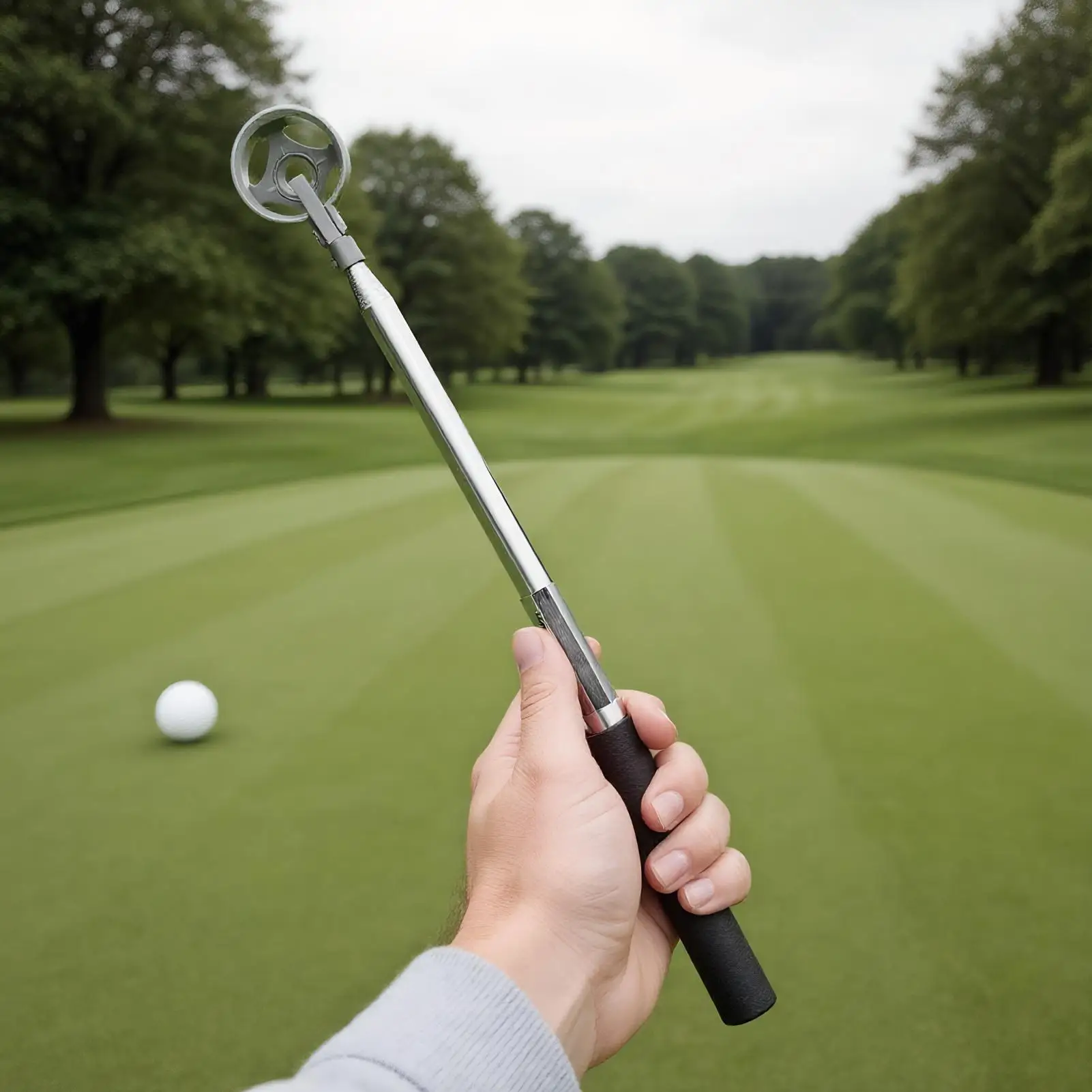 أداة استرداد كرة الجولف القابلة للتمديد، أداة جولف من الفولاذ المقاوم للصدأ، منتقي عمود الجولف، إكسسوارات رياضية للنساء في الهواء الطلق #1