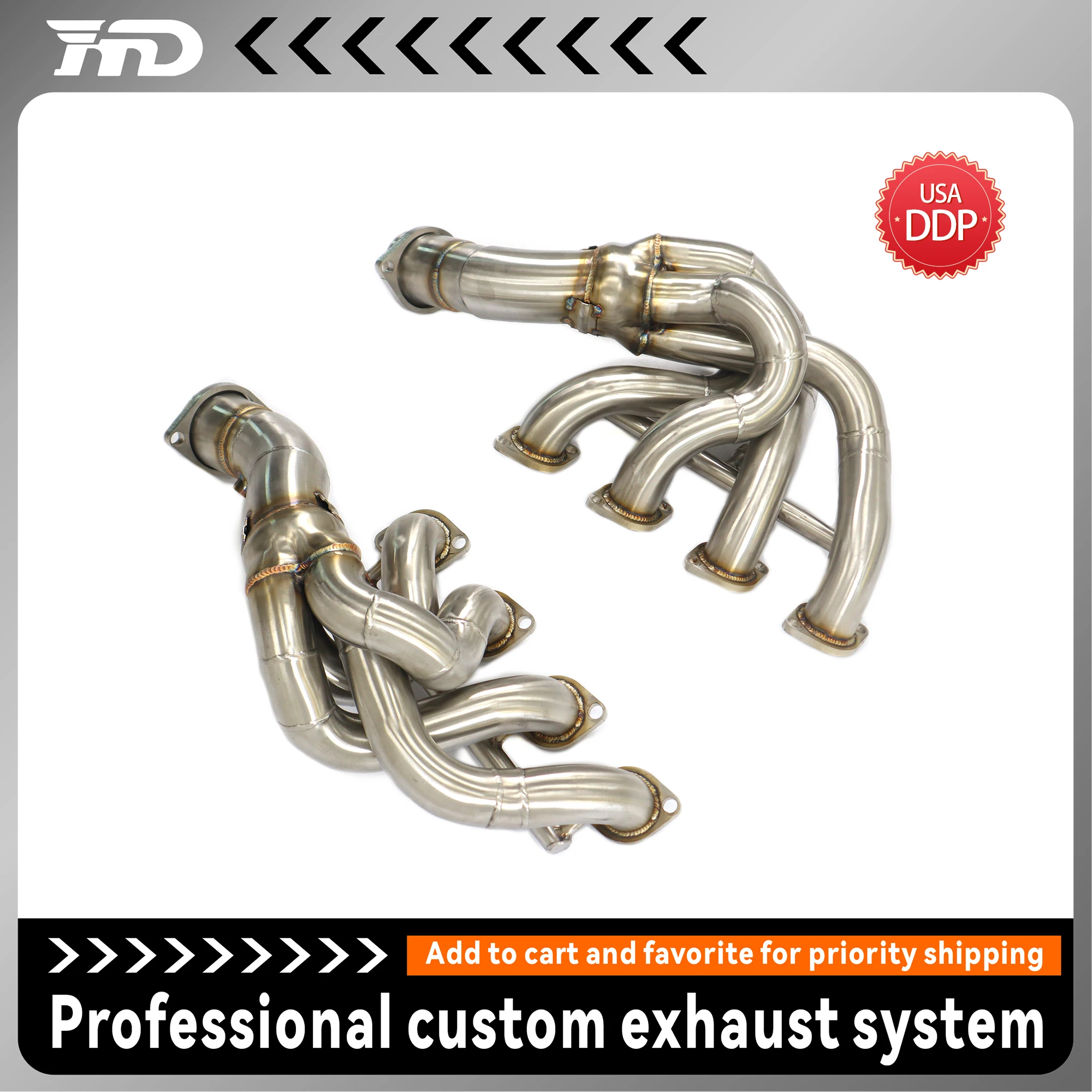 

Гоночный выпускной коллектор равной длины для Ferrari 360, высокопроизводительное обновление прямой посадки из нержавеющей стали