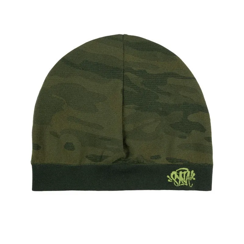 

American camouflage military green design trend jacquard knitted hat retro unisex hip-hop style hat