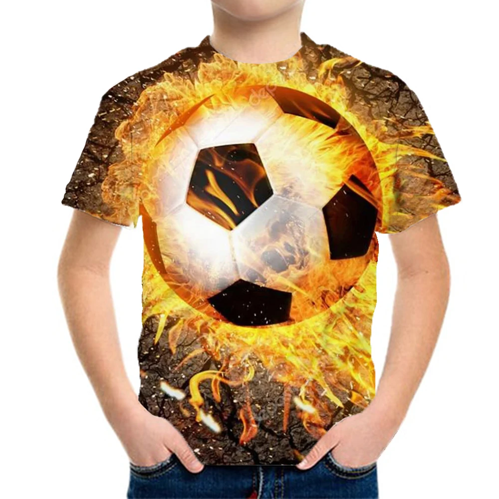 Clothes For Boy Child T Shirt Summer Tops Children Sport Football Casual Kids Clothes Girl 10 To 12 Years Teenagers Tee Shirts