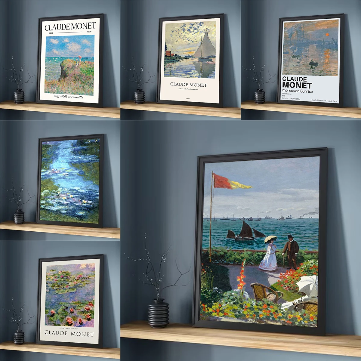 

Posters for Wall Decor Claude Monet Art Mural Painting Bedroom Decoration Home Decorations Decorative Paintings Interior Poster