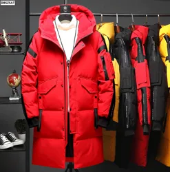 2023 novo inverno dos homens jaqueta masculina elegante para baixo casaco grosso quente homem roupas marca masculina vestuário quente parka