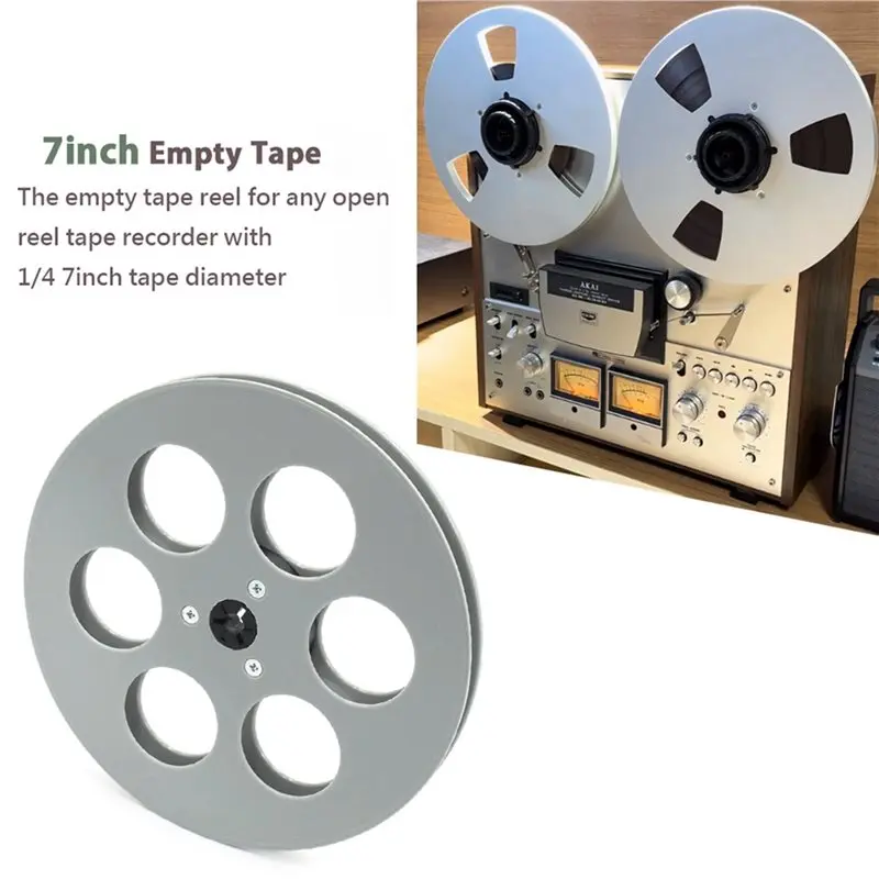 2Pcs 7 Inch Reel To Reel Tape Recorder 6 Hole Empty Open Reel For 1/4 Reel To Reel Tape Recorder C