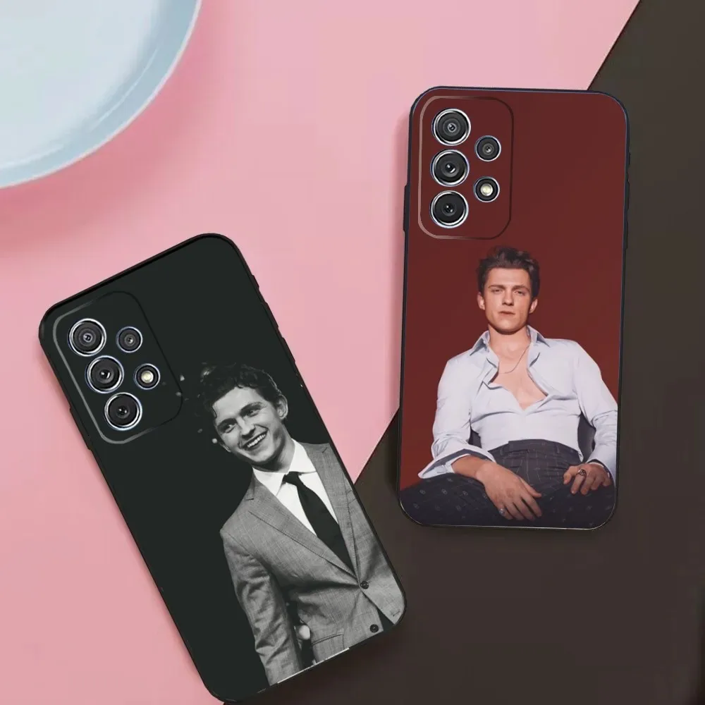 Actor T-Tom H-Holland-S Phone Case For Samsung Galaxy A13,A21s,A22,A31,A32,A52,A53,A71,A80,A91 Soft Black Phone Cover