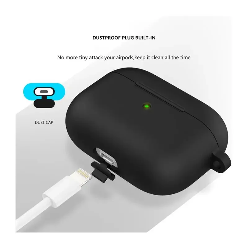 Silicone Earphone Covers for Apple airpods 3/4 case Protective Soft Headphones airpods4/3 Cases For Airpods Pro 2 Accessories