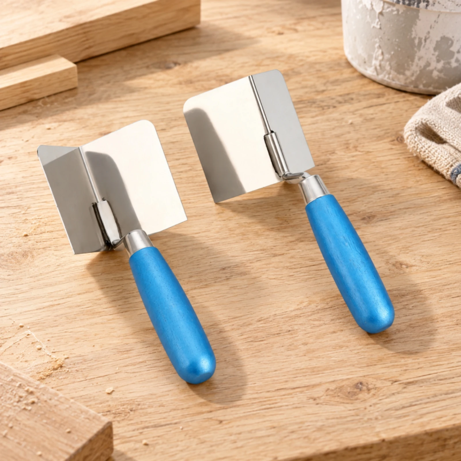 2 Pieces Plastering Tool Corrosion-Resistant 90-Degree Corner Finishing Tool Plastering Tools Heavy-Duty for Plasterers