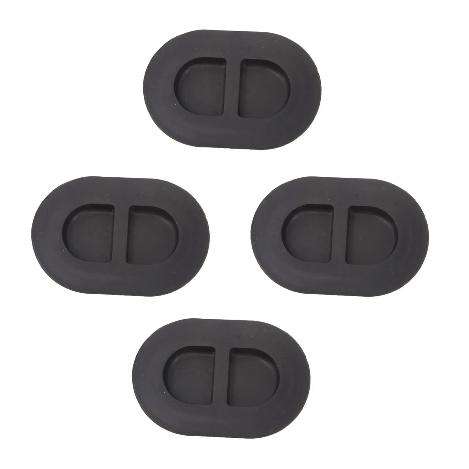 4 Pieces Car Floor Pan Drain Plugs Replace High Performance High Quality Black Rubber for Jeep Wrangler JL 2018+ Accessory