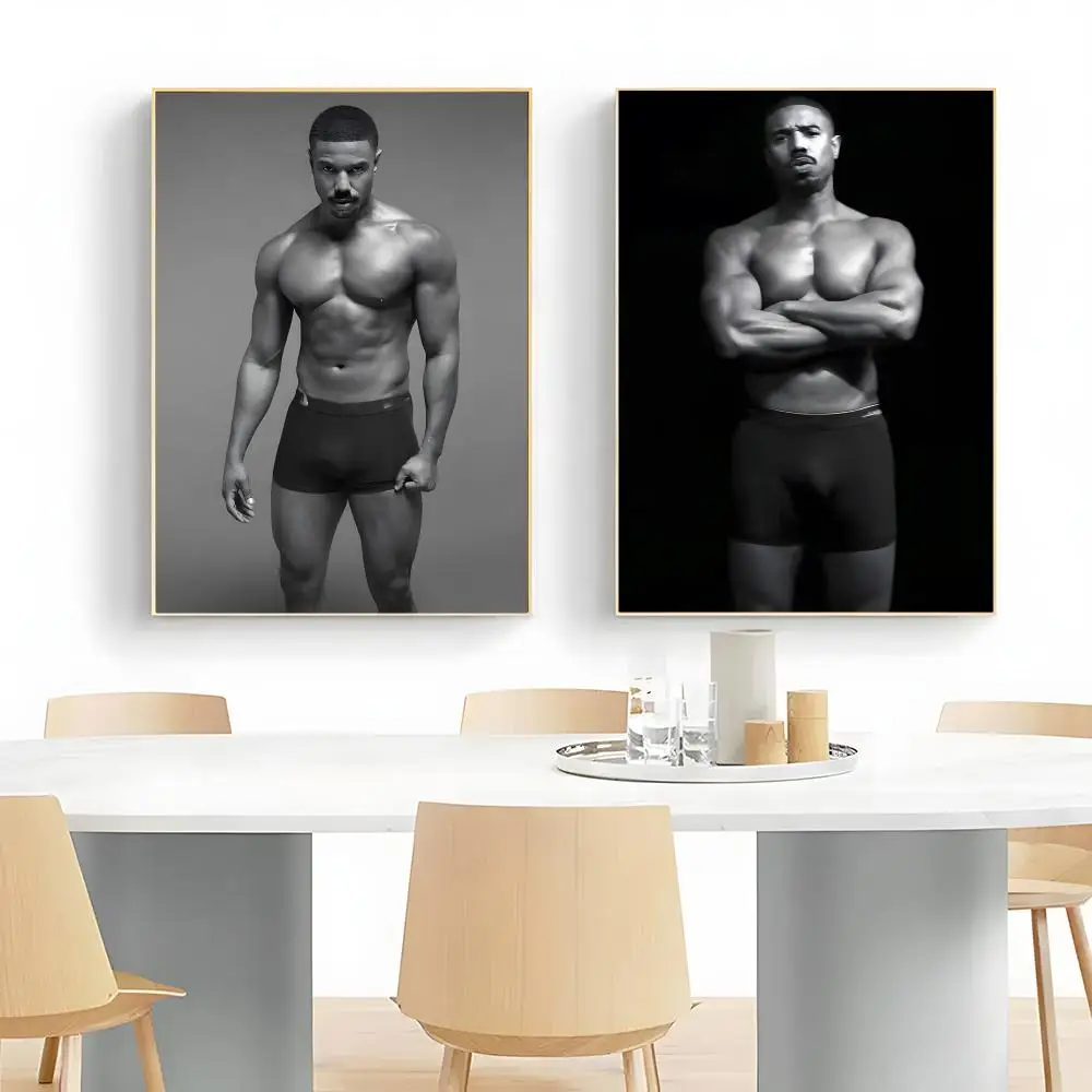 m-Michael B. Jordan Poster Wall Art Print Decorative Mural Home Decor Gift Unframed