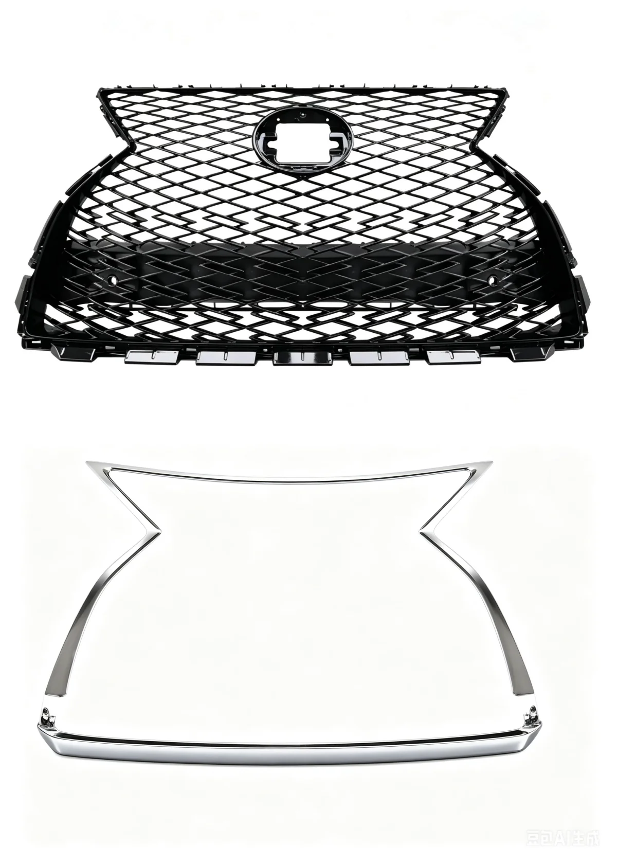 F-Sport Style Front Spindle Grille Honeycomb Mesh Radiator Grill for RX350 RX450h 2020-2022 ABS Material Upgrade