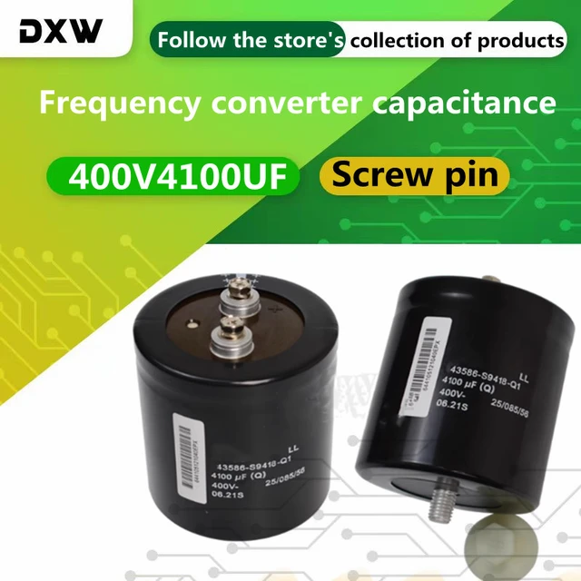 1pcs/lot 4100uf Inverter Capacitor 400v 4100uf Screw Pin Capacitor 