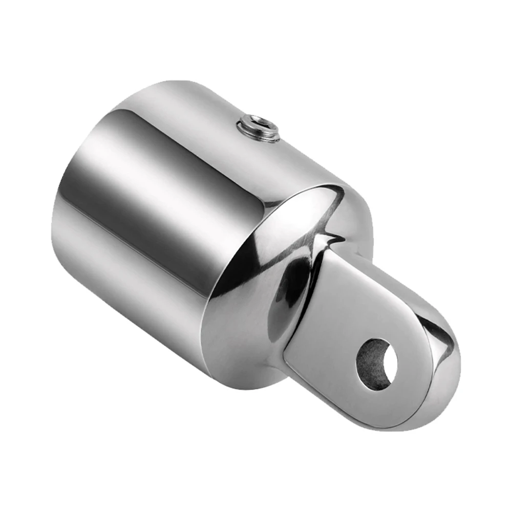  1PC 316 Stainless Steel Bimini Top Fitting 19/20/22/25/30/32mm Top Caps Slide Sleeve Pipe Eye End Cap Marine Hardware image 3