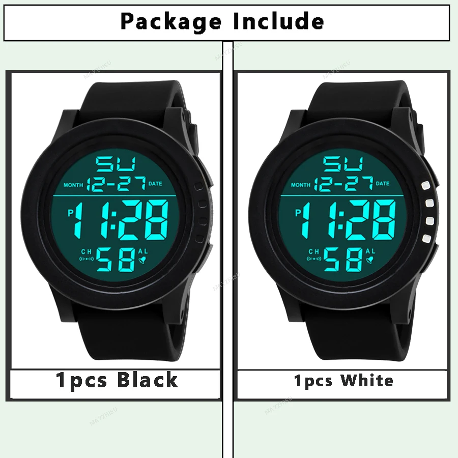 Men's Sport Waterproof LED Digital Watch