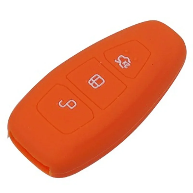 3 Buttons Silicone Remote Car Key Case Cover Fob For Ford Focus 3 MK3 Mondeo Fiesta Kuga Escape Ecosport 2013 2014