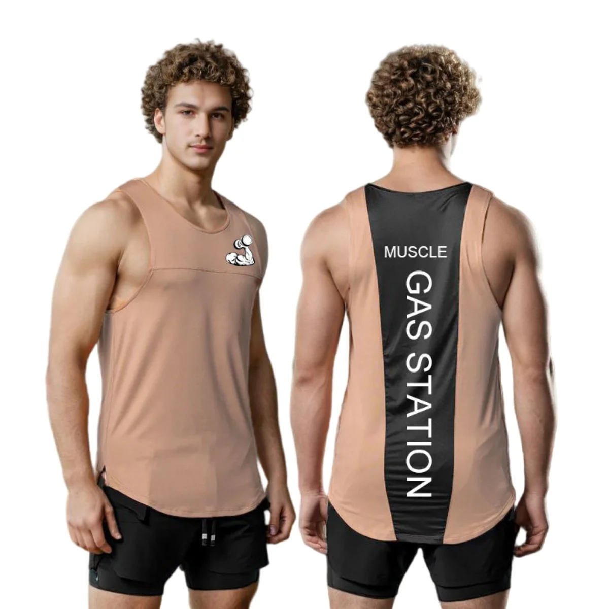 

Gym Tank Top Mens Fitness Training Clothing Quick Dry Bodybuilding Sleeveless Vest Man Muscle Workout Vest