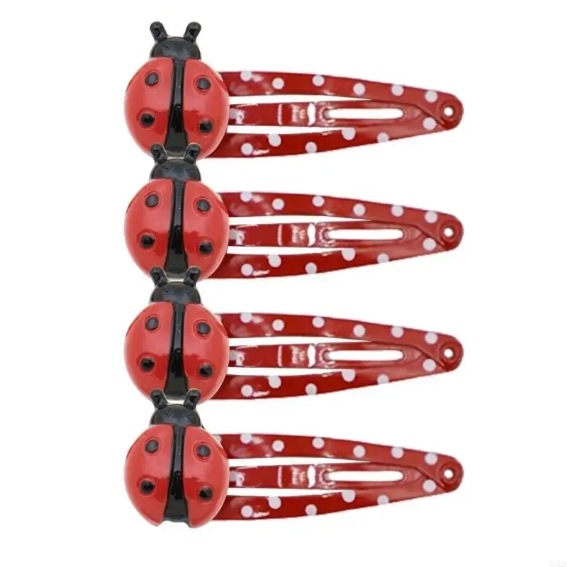 

Bright Ladybugs Side Hair Pin Loose Hair Clip Lovely Kids Hair Styling Accessory
