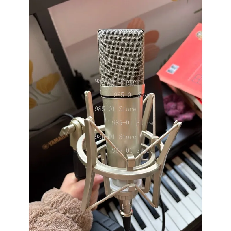 Professional Large Diaphragm Condenser Microphone U87 Series Studio Recording Mic for Live Streaming Karaoke