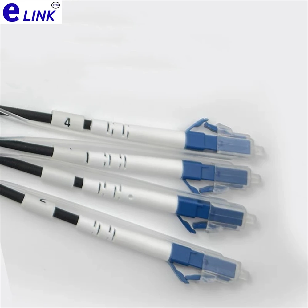 LC square long tail dust cap for LC fiber optic jumper connector 1.25mm handle protective cover plug with braid chain 100pcs