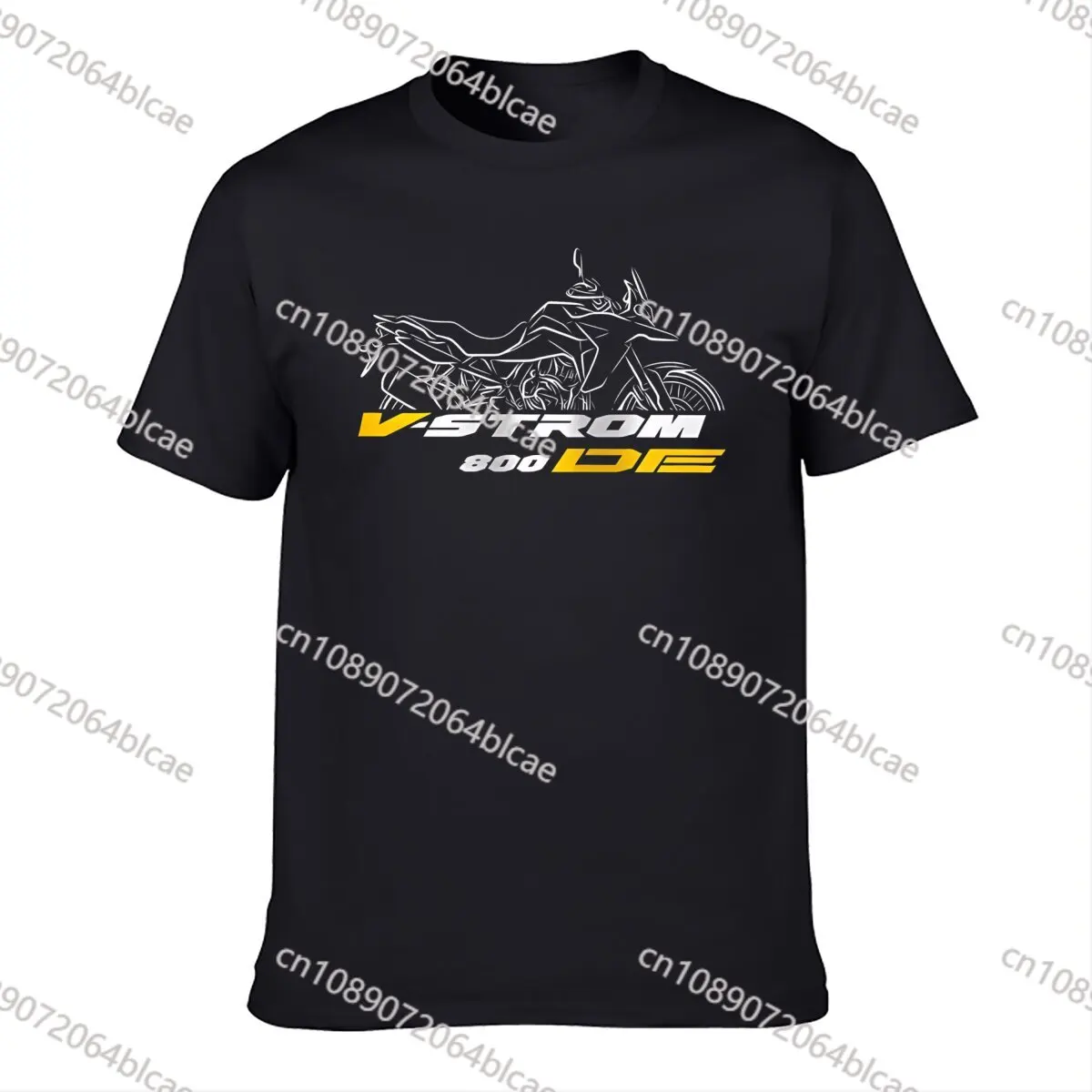 2024 Men T Shirt Casual T-Shirt Suzukis V-Strom 800 Graphic Summer Short Sleeves 100% Cotton