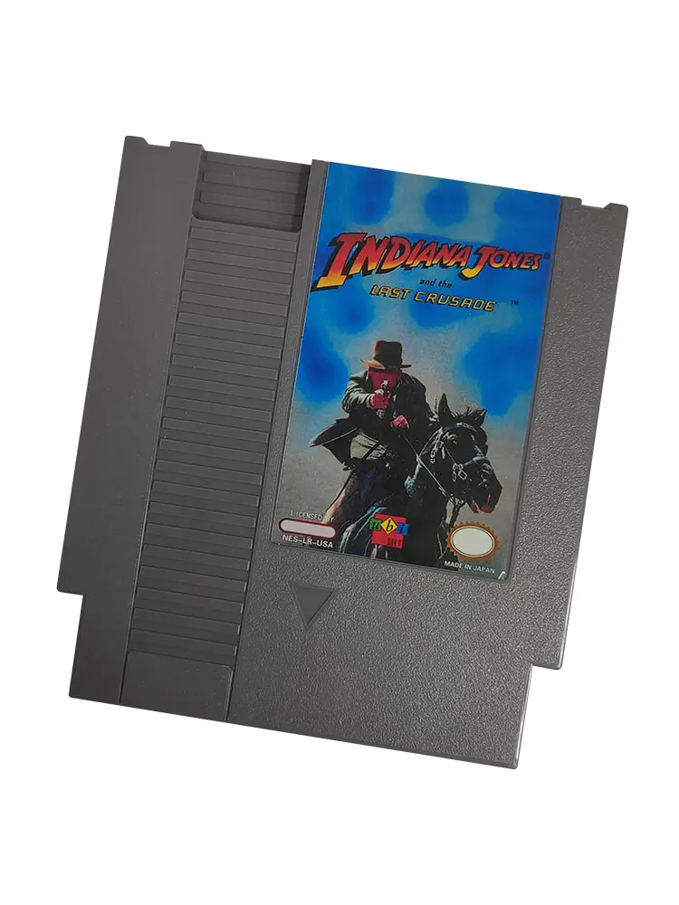 Картридж игровой 8-битный для консоли 72 pin NES Classic, с принтом «Индиана Джонс и последняя Крестовка», PAl и NTSC, американская версия