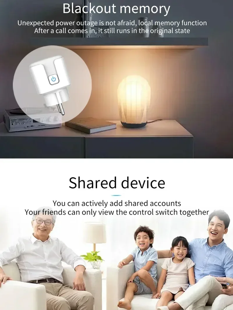 eWelink Zigbee Smart Socket EU16A/20A Wifi Smart Plug With Power Monitoring APP Remote Control Google Assistant Alexa Salute