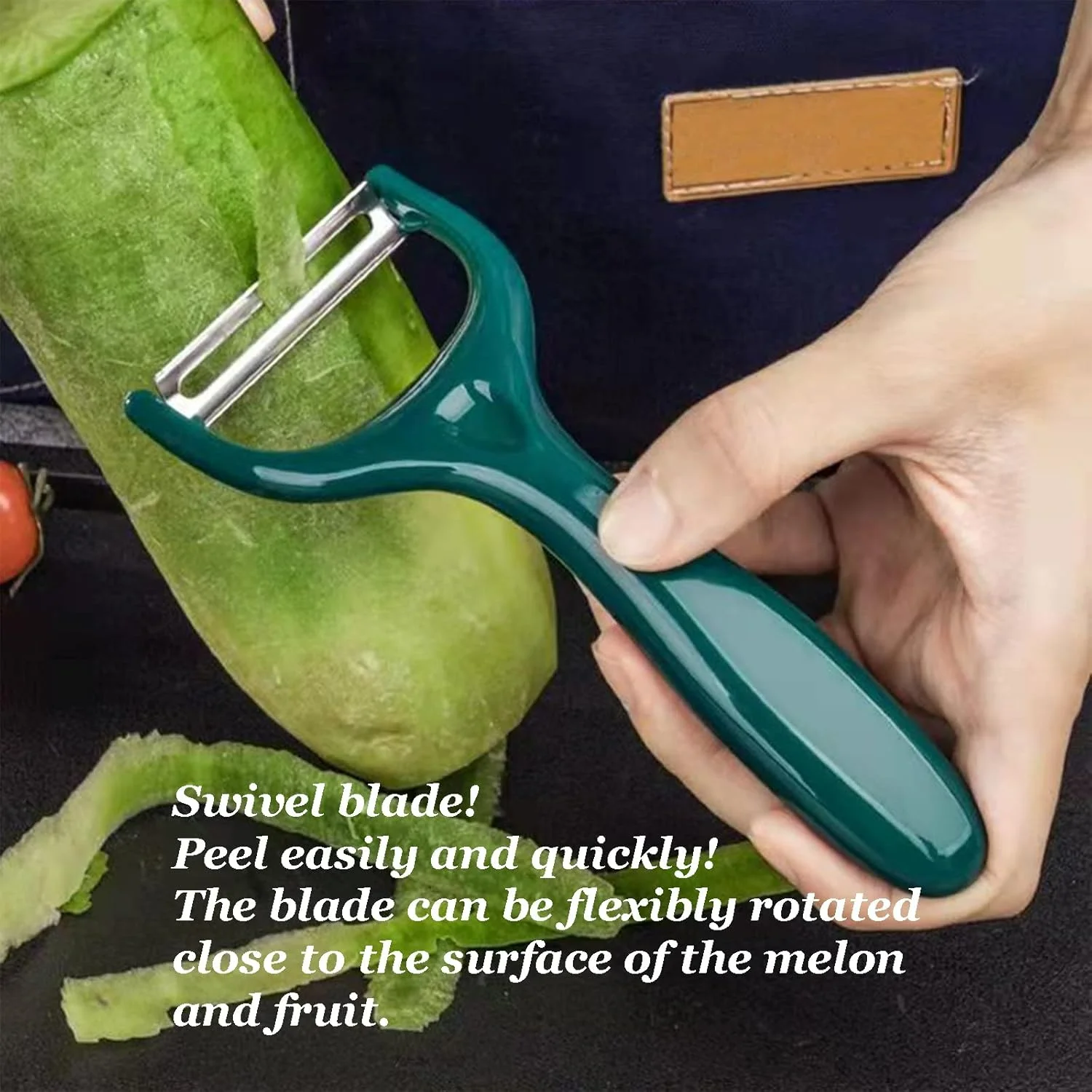 Stainless Steel Peeler, Fruit & Vegetable Peeler, Creative Kitchen Tool, Potato Carrot Pear Melon Peeler, 1/2 Pieces