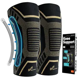 Sportneer Copper Knee with Side Stabilizers Knee Support for Men & Women Arthritis Knee Pain Relief Running Hiking Basketball