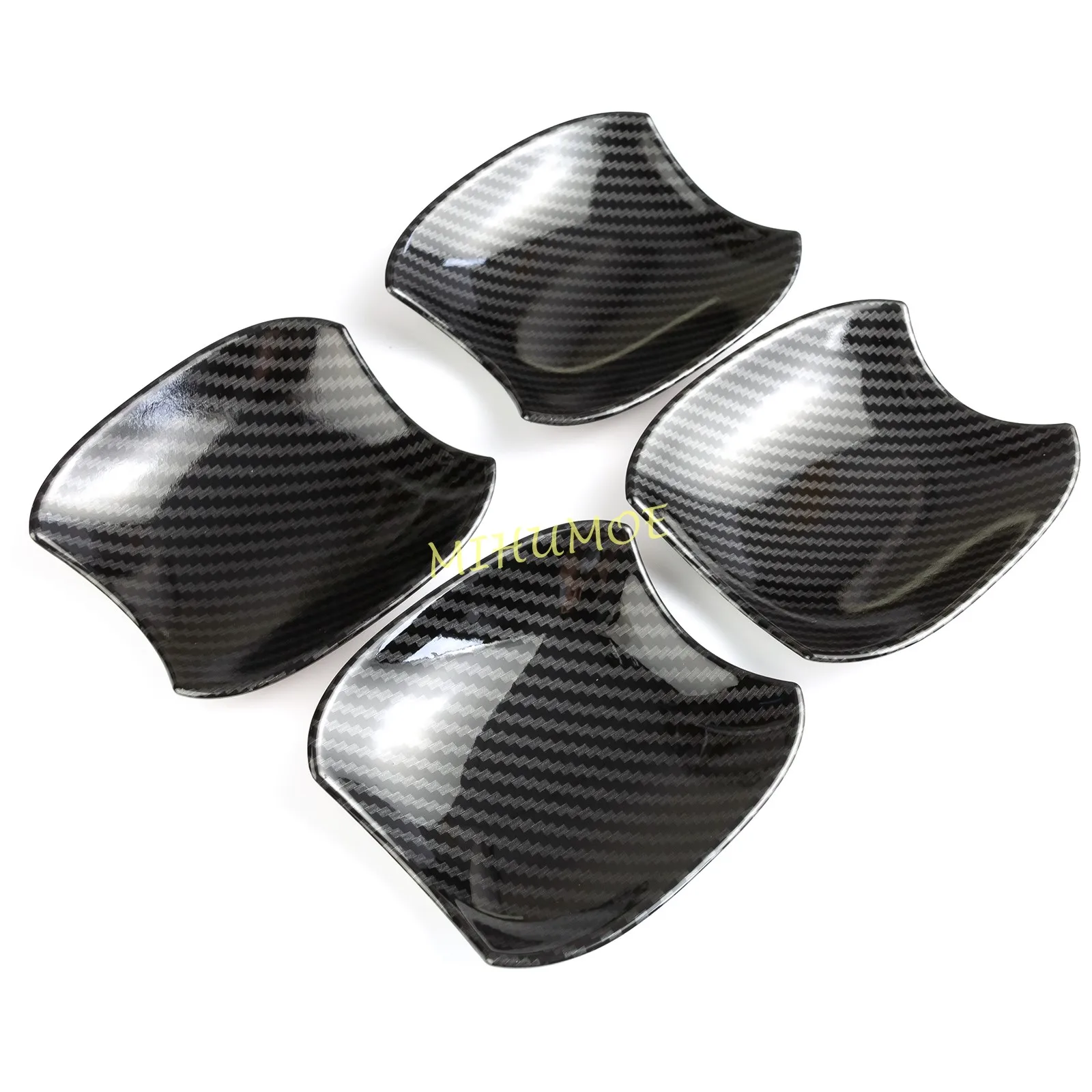 

Carbon Fiber Car Door Handle Bowl Cup Cover Protector Trims Accessories For 2019-2025 Toyota RAV4 Suzuki Across 2024 2023 2022