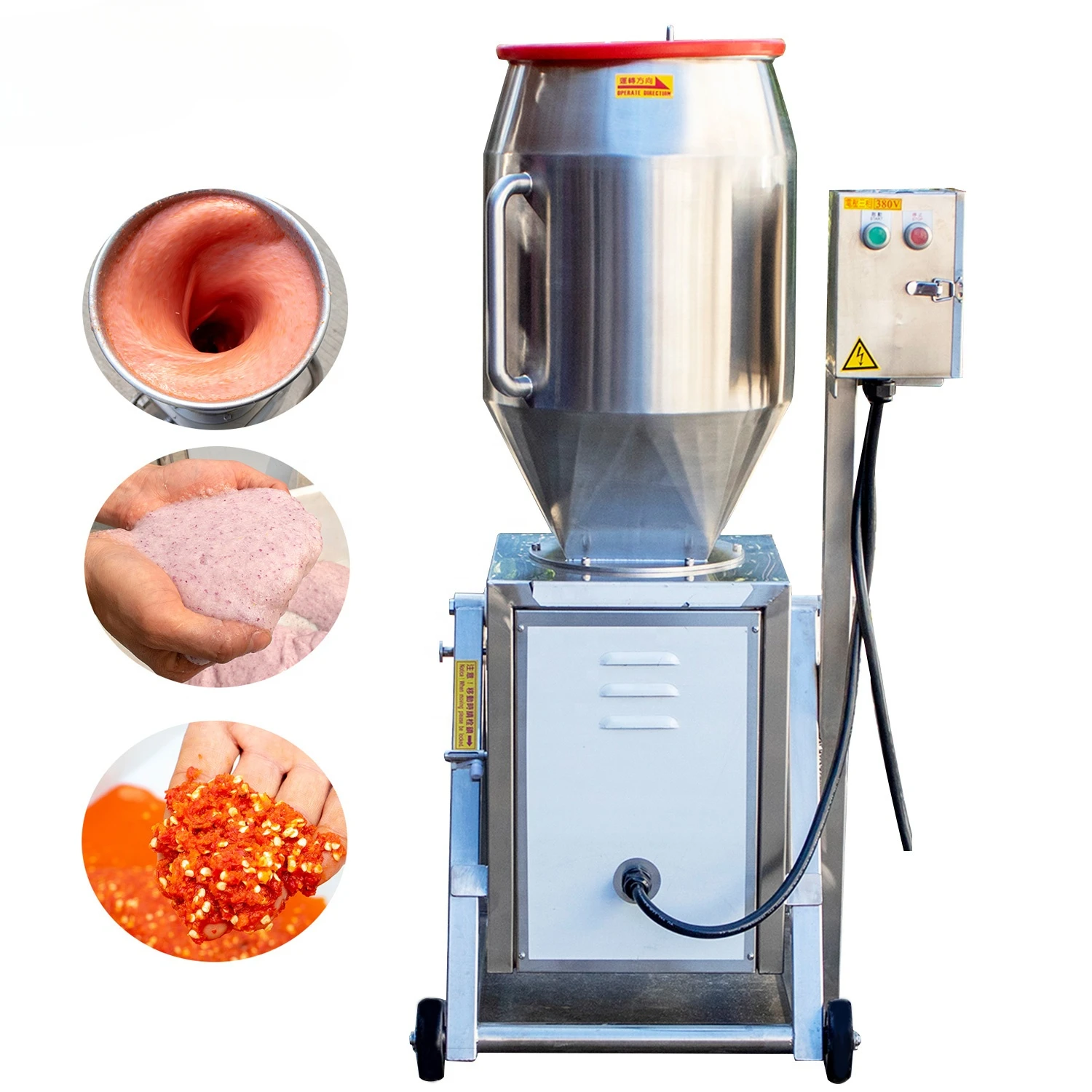 

Commercial Fruit & Vetable Juicer Machine Garlic Crusher Ginr Chopping Blender For Juice Making