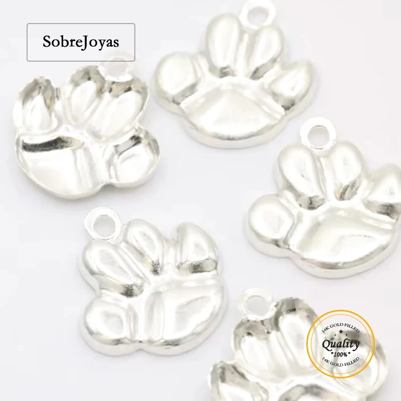 

Стерлингового Серебра 925, подвеска в виде собачьей лапы, кулон с принтом лапы в виде щенка для ожерелья, браслета, оптовая продажа ювелирных изделий