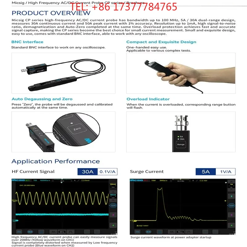 Mic CP 1003 B CP 503 B AC/DC C - Current Probe Ac Dc 100A ulasan dan harga