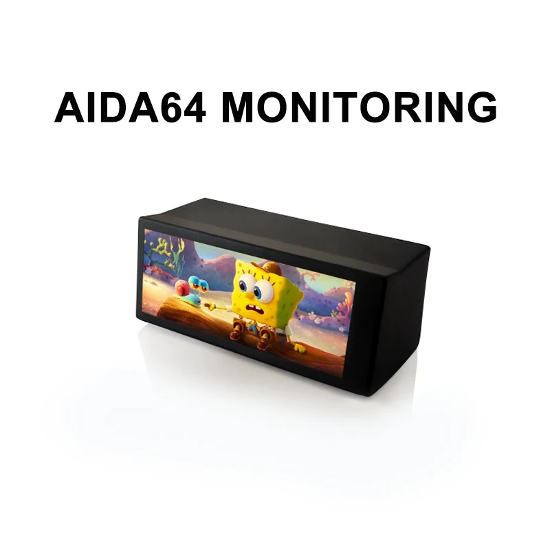 

3,2-дюймовый 960X376 Mini Expand Dock Настольное шасси Aida64 Мониторинг Type-C Дисплей Процессор ОЗУ Графический процессор HDD FPS Монитор погоды