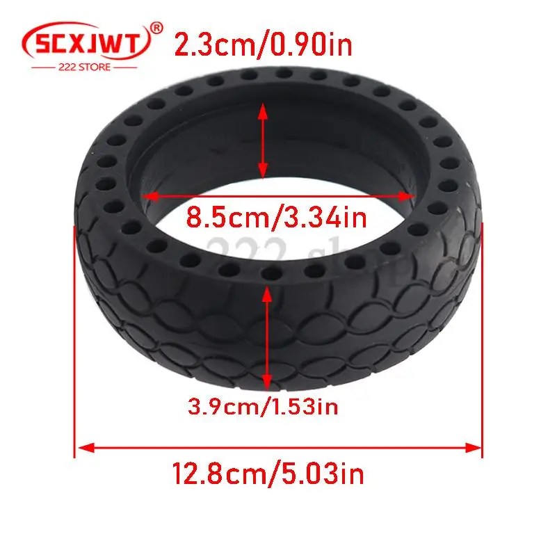 جديد عجلة سكوتر المحور الخلفي 5.5 بوصة ل Xiaomi Mijia M365 برو المحور الخلفي التخميد الإطارات الصلبة جوفاء غير إطارات هوائية العسل