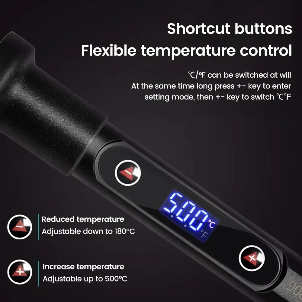 New Adjustable Temperature Electric Soldering Iron 80W 220V LCD Welding Tools Internal Heating Welding Pen