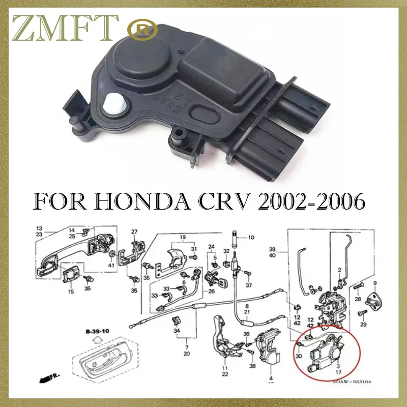 Siłownik do zamka samochodowego dla HONDA CRV 2002 2003 2004 2005 2006 dla JAZZ 2005-2008 miasta SEL ODYSSEY RB1 drzwi blokada silnika