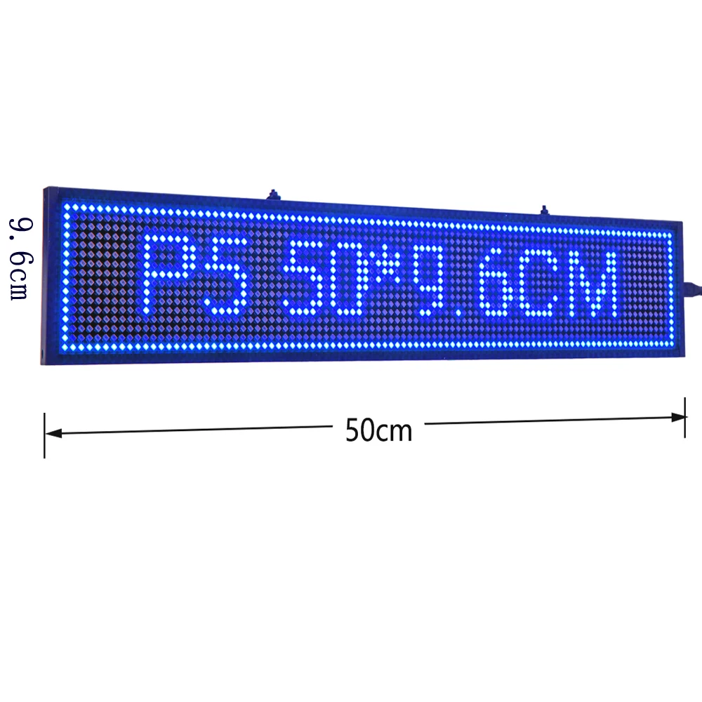 Leadleds 12V 50cm P5 Led Car Sign Truck Taxi Rear Window Scrolling LED Display Board Wifi Programmable Support Multi-languages