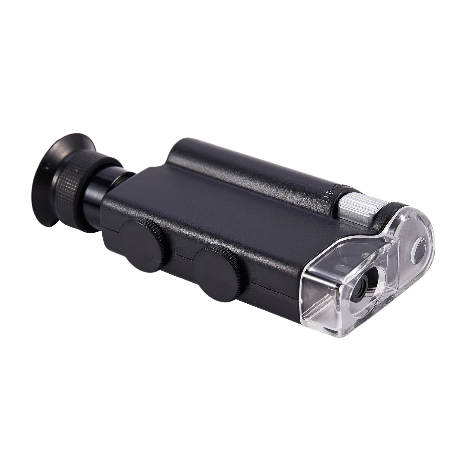AA19 Portable 200X-240X Zoom Microscope Pocket Handheld Led Lamp Light Loupe Zoom Magnifier Microscope